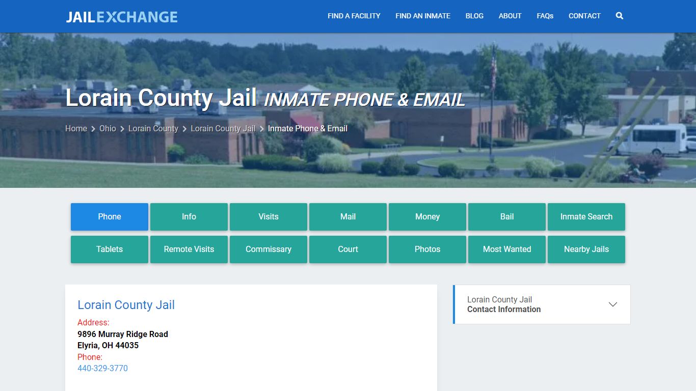 Inmate Phone - Lorain County Jail, OH - Jail Exchange